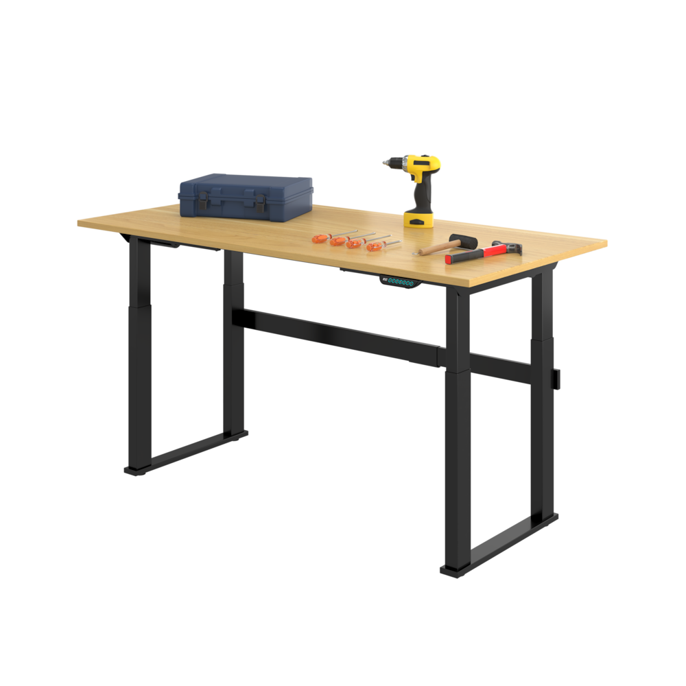 Electric Industrial Height-Adjustable Workbench – Reinforced 4-Leg Frame_4Dock